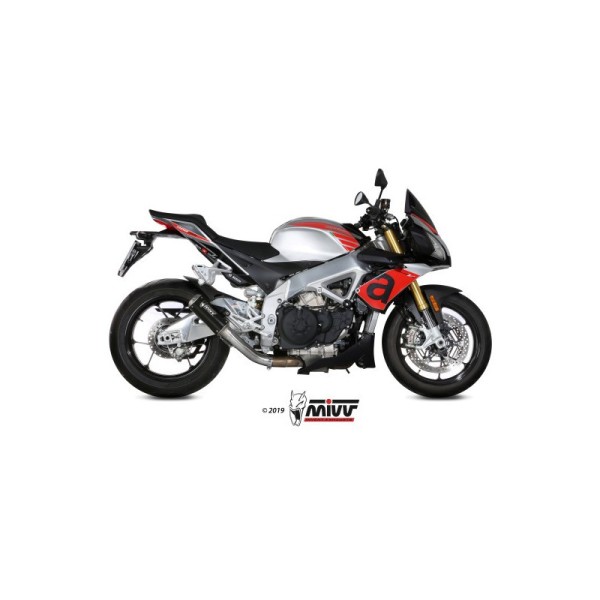 Mivv Slip-On Mk3 black Aprilia Tuono V4 1100 2018-20