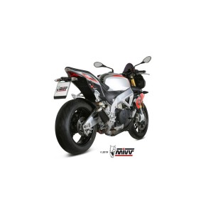 Mivv Slip-On Mk3 black Aprilia Tuono V4 1100 2018-20
