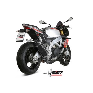 Mivv Slip-On Speed edge black Aprilia Tuono V4 1100 2018-20