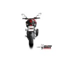 Mivv Slip-On AK-1 Black con tapa de carbono Honda CBR 500 R 2024-25