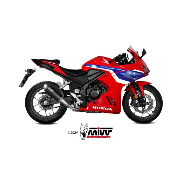 Mivv Slip-On GPpro Black Honda CBR 500 R 2024-25