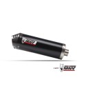 Mivv Full System 2x1 OVAL BLACK con Tapa de Carbono KAWASAKI Versys 650 2024-25