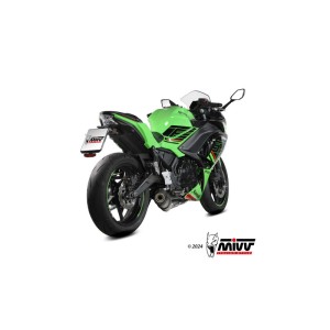 Mivv Full System 2x1 OVAL TITANIUM con Tapa Carbono KAWASAKI NINJA 650 / Z650 24-25