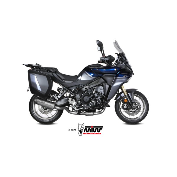 Mivv Full System 3x1 AK-1 TITANIUM con Tapa Carbono YAMAHA Tracer 9 / GT / GT+ 25