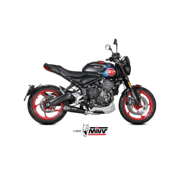 Mivv Full System 3x1 SR-1 BLACK TITANIUM TRIUMPH STREET TRIPLE 765 R / RS 2025-