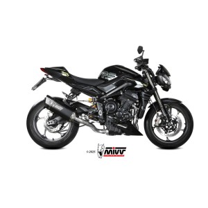 Mivv Full System 3x1 SR-1 BLACK TITANIUM TRIUMPH STREET TRIPLE 765 R / RS 2025-