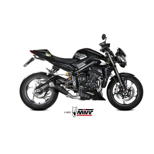 Mivv Full System 2x1 DELTA RACE BLACK YAMAHA MT-07 2025-