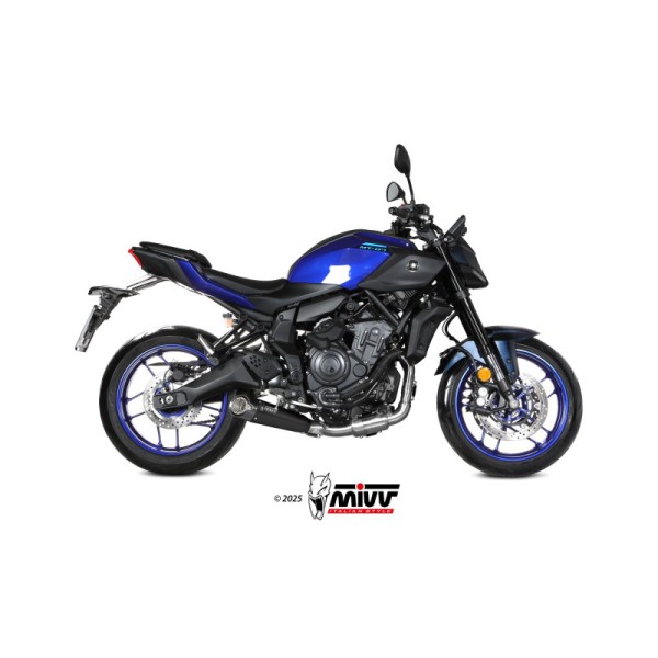 Mivv Full System 2x1 GPpro CARBON YAMAHA MT-07 2025-