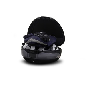 TOP CASE SH48 GRIS OSCURO + TAPA CARBONO + RESPALDO
