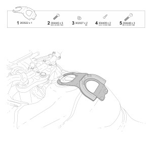 FIJACIÓN BOLSA DEPÓSITO CLICK SYSTEM KTM  390 ADVENTURE / 790 ADVENTURE / 890 ADVENTURE / SMT