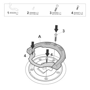 FIJACIÓN BOLSA DEPÓSITO CLICK SYSTEM QJ MOTOR