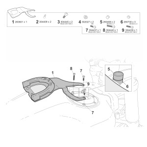 FIJACIÓN BOLSA DEPÓSITO CLICK SYSTEM ROYAL ENFIELD GUERRILLA