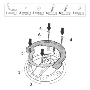 FIJACIÓN BOLSA DEPÓSITO CLICK SYSTEM BMW R1300GS/RT