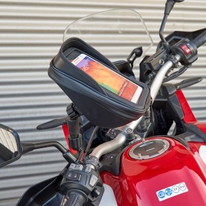 SOPORTE SMARTPHONE SG76 CON BOLSILLO, 180 x 90 mm - RETROVISOR