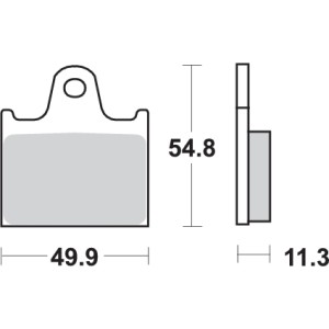 Pastilla de freno SBS P573-LF