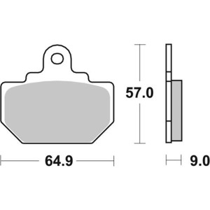 Pastilla de freno SBS P610-LF
