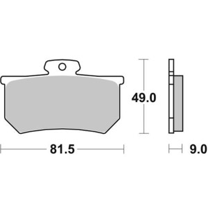 Pastilla de freno SBS P661-RS