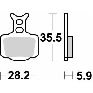 Pastilla de freno SBS P1006-RSI