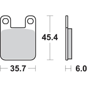 Pastilla de freno SBS P105-HM