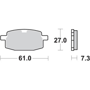 Pastilla de freno SBS P111-HF