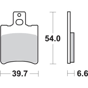 Pastilla de freno SBS P114-HF