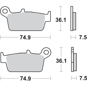 Pastilla de freno SBS P116-HF