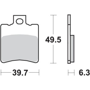 Pastilla de freno SBS P123-HM