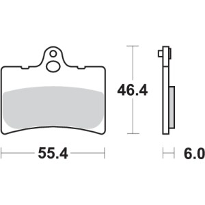Pastilla de freno SBS P126-HF