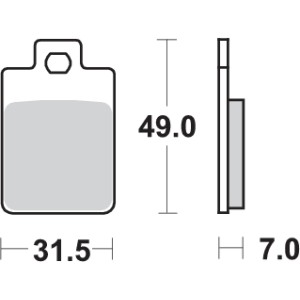Pastilla de freno SBS P130-HF