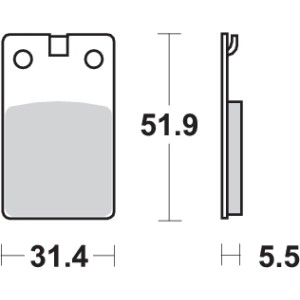 Pastilla de freno SBS P132-HF