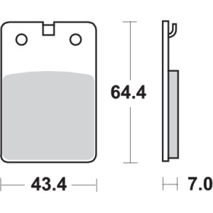 Pastilla de freno SBS P133-HF