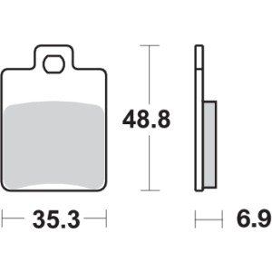 Pastilla de freno SBS P142-MS