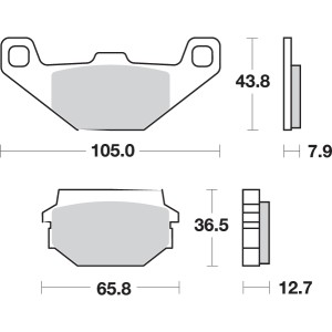 Pastilla de freno SBS P150-HF