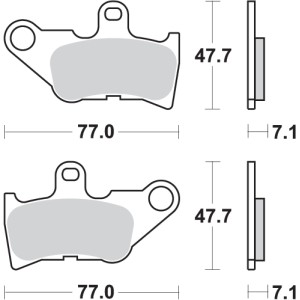 Pastilla de freno SBS P165-HF
