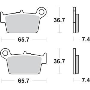 Pastilla de freno SBS P199-HF