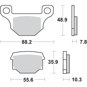Pastilla de freno SBS P203-HM