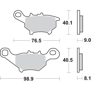 Pastilla de freno SBS P206-HF