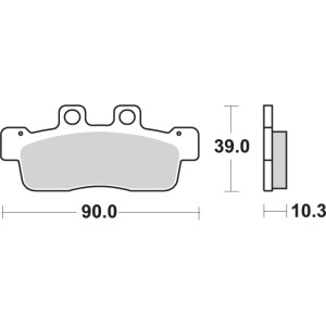 Pastilla de freno SBS P207-HF