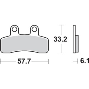 Pastilla de freno SBS P211-HF