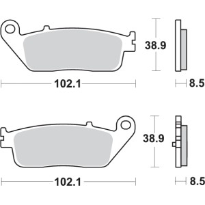 Pastilla de freno SBS P212-MS