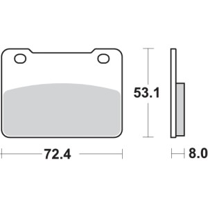 Pastilla de freno SBS P215-HF