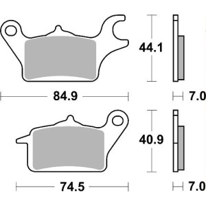 Pastilla de freno SBS P216-HF