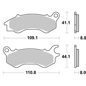 Pastilla de freno SBS P235-HF