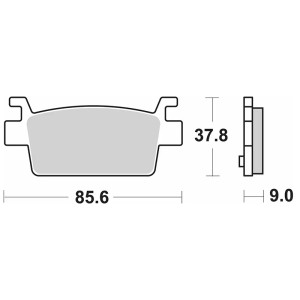 Pastilla de freno SBS P238-HF