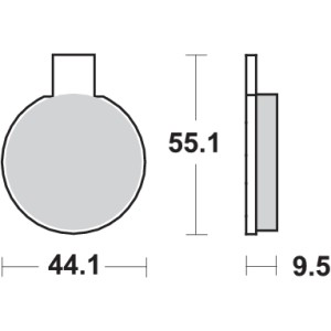 Pastilla de freno SBS P505-HF