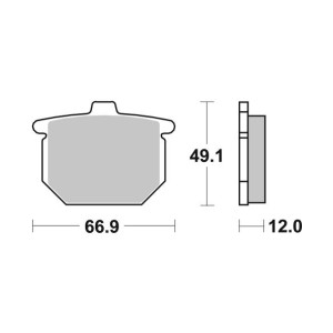 Pastilla de freno SBS P508-HF