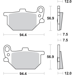 Pastilla de freno SBS P528-HF
