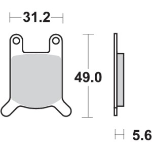 Pastilla de freno SBS P532-HF
