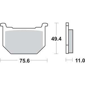 Pastilla de freno SBS P533-HF