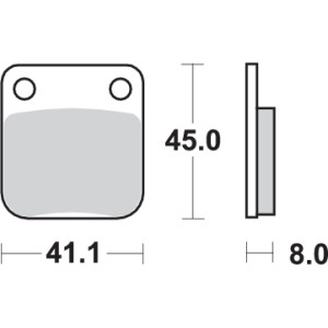 Pastilla de freno SBS P536-SI
